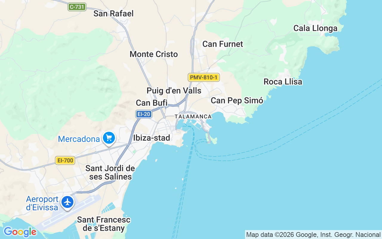 De locatie van Motorboot: Marina Botafoch, Ibiza