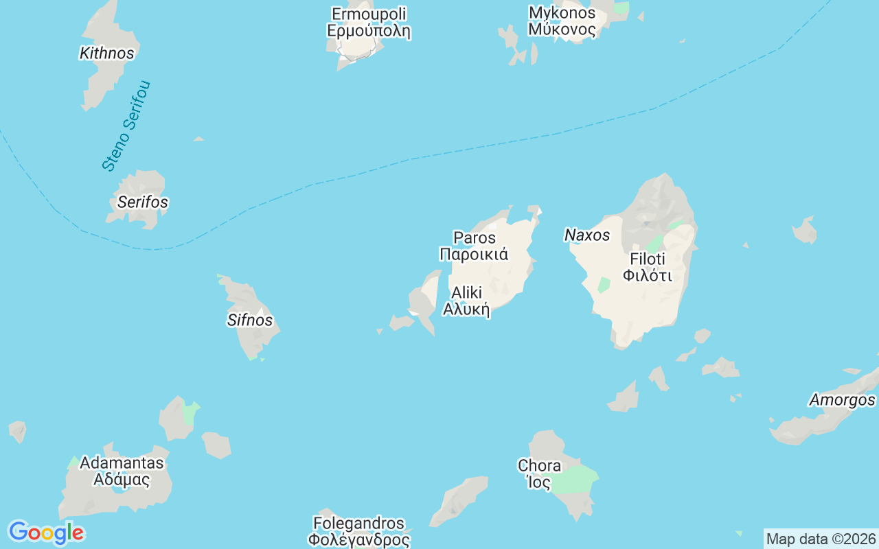 Location of the RIB: Antiparos, Antiparos 840 07