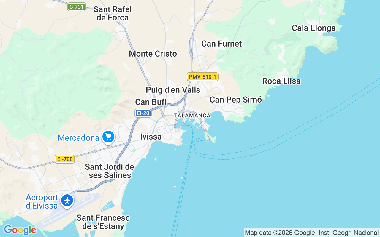 Luogo Barca a motore: Marina Ibiza, Ibiza