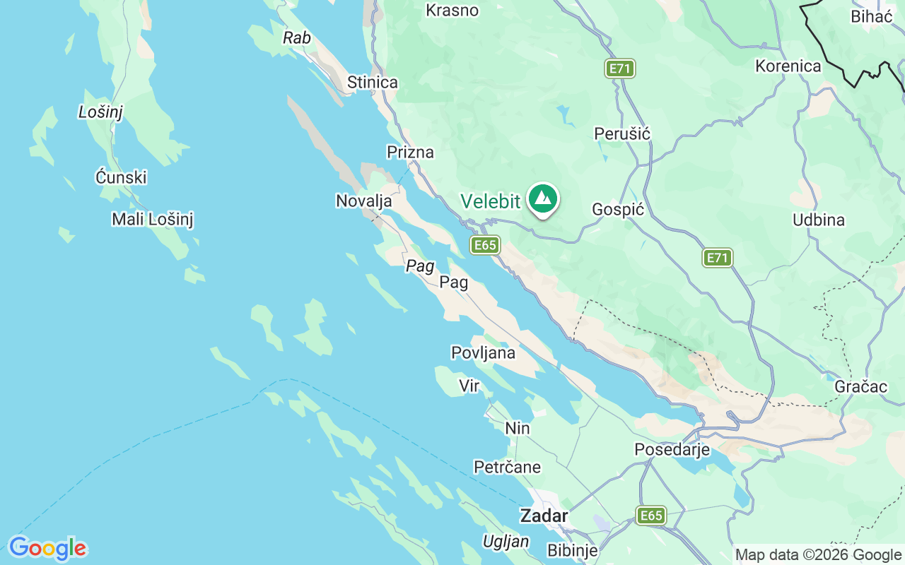 De locatie van Motorboot: Pag Town, Pag