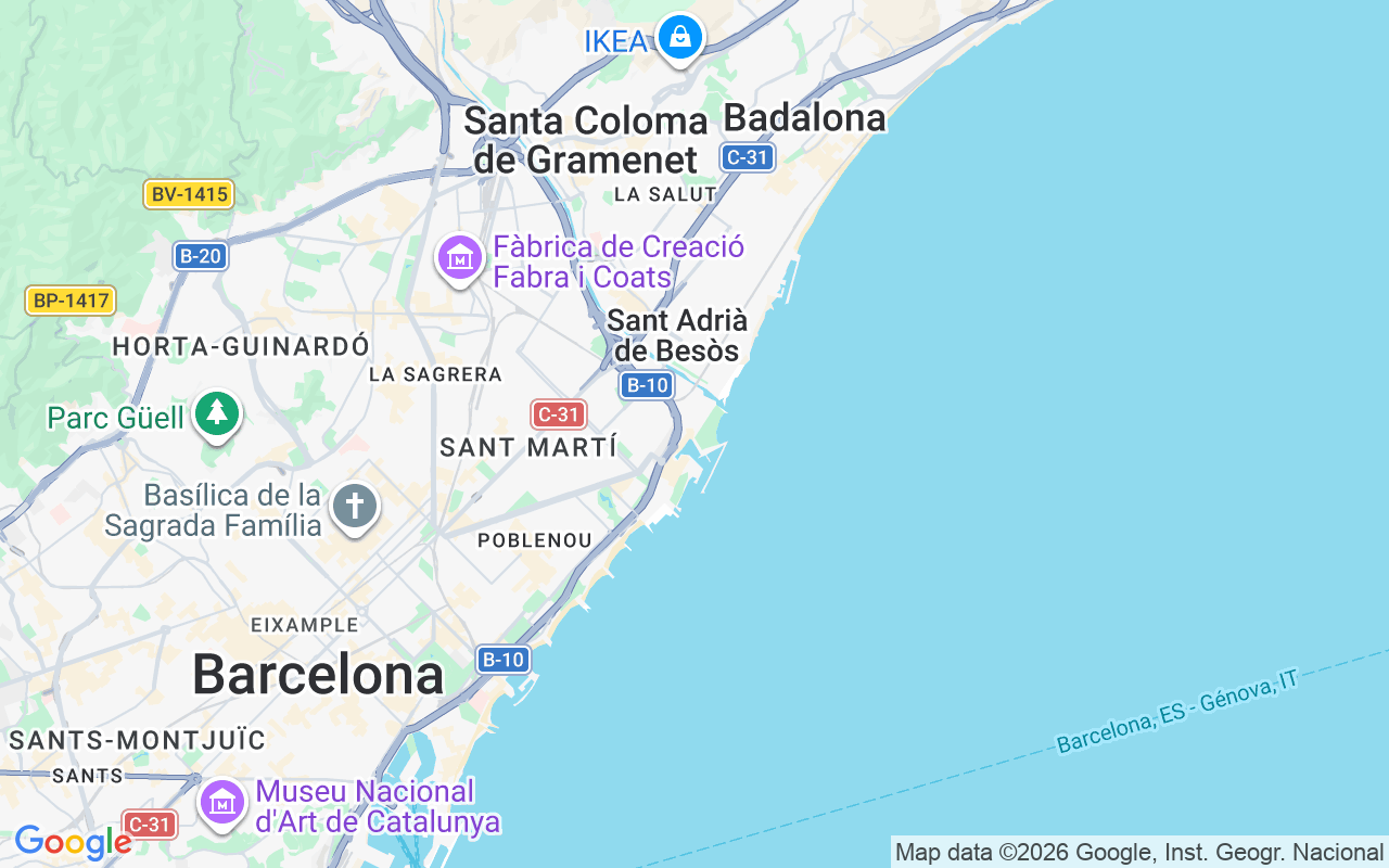 Localização do(a) Iate a motor: Barcelona, Espanha