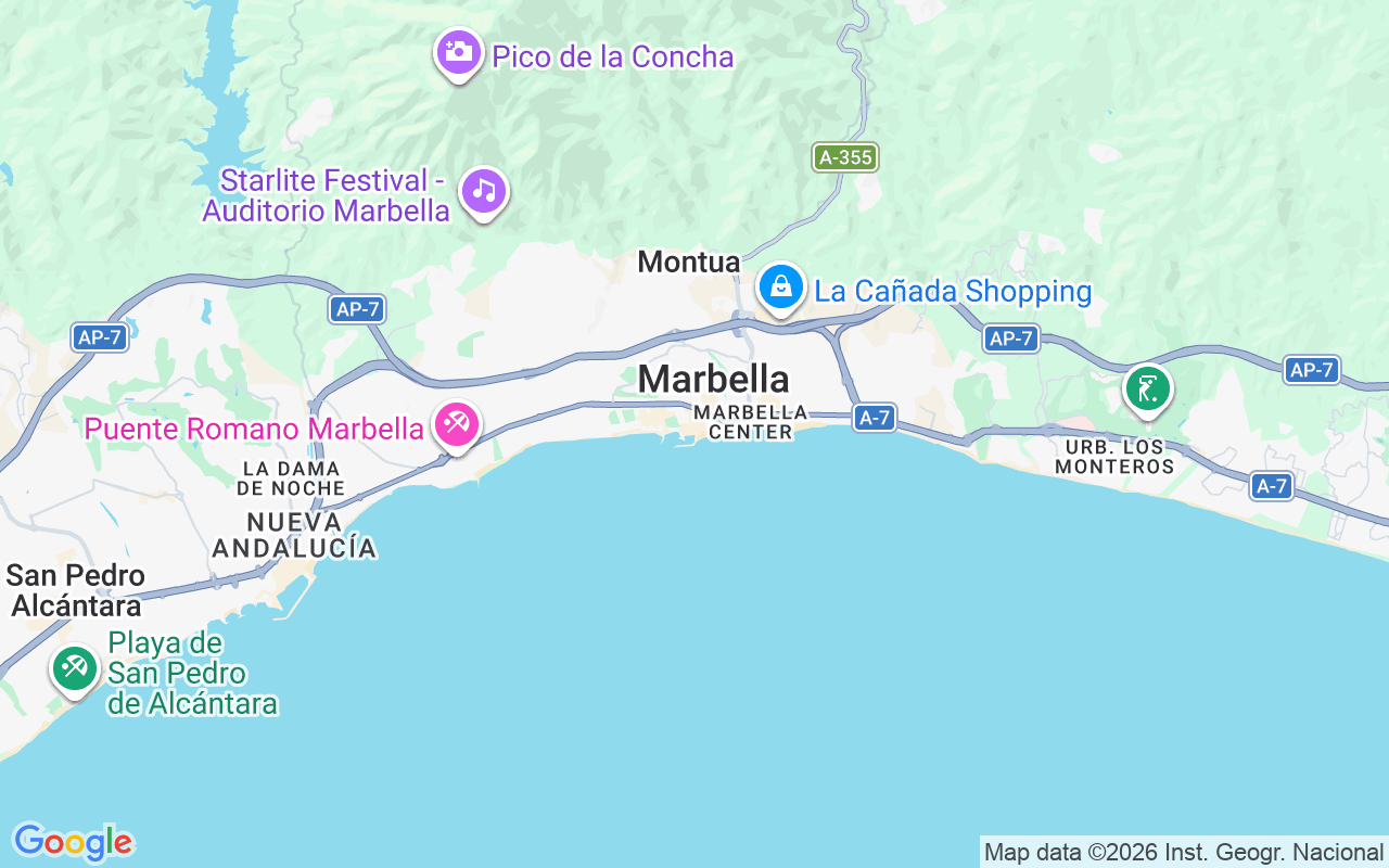Localização do(a) Iate a motor: Marbella, Espanha