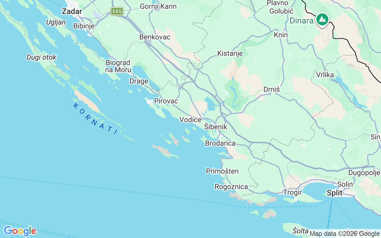 Emplacement du Semi-rigide: Obala Vladimira Nazora, Vodice