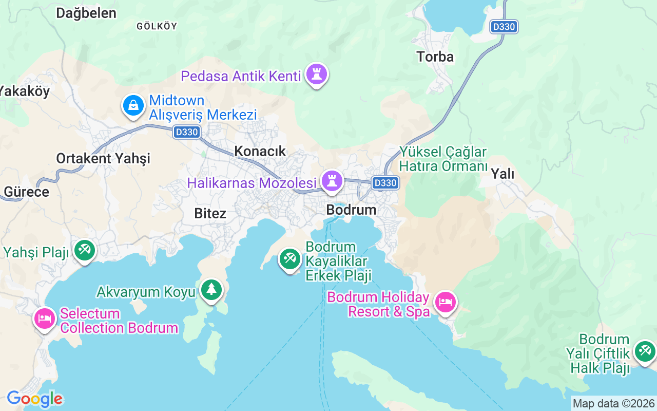 Plats för Guletbåt: Bodrum, Bodrum