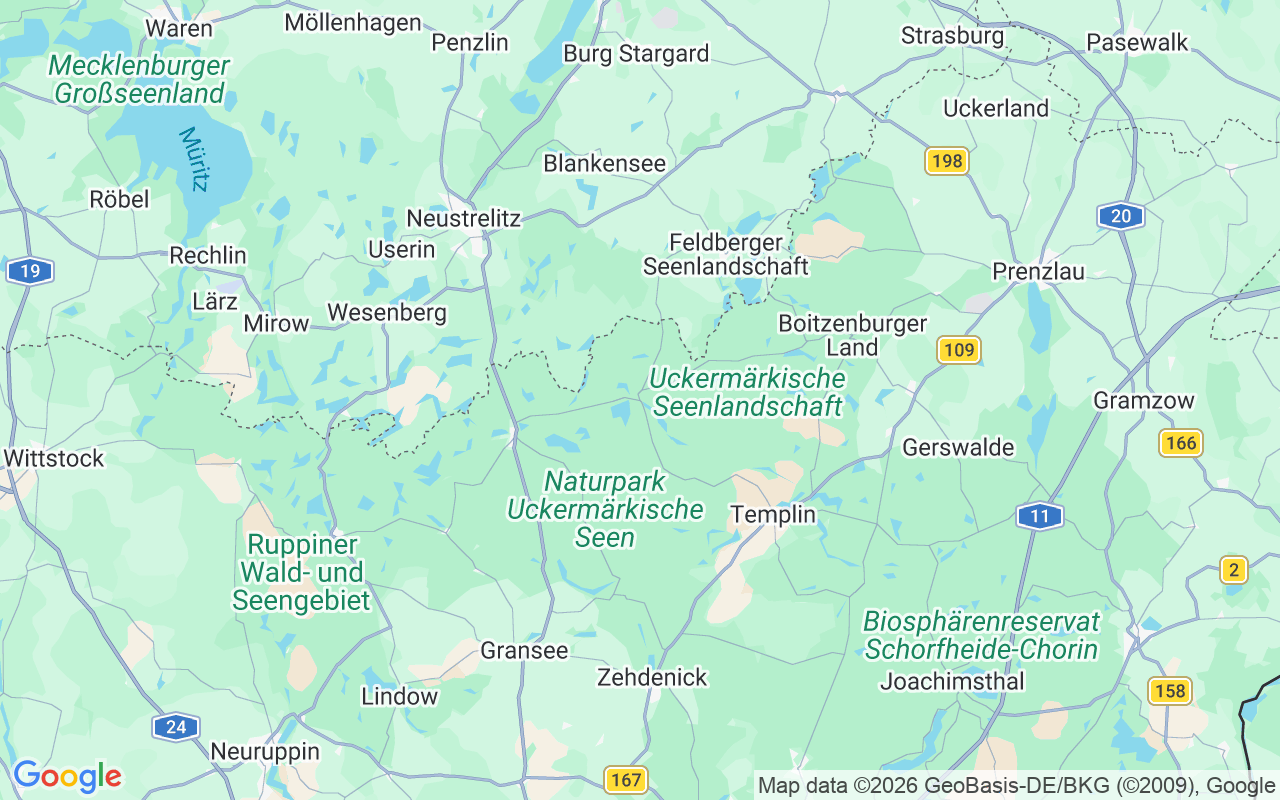 Location of the Houseboat: Stadthafen, Lychen