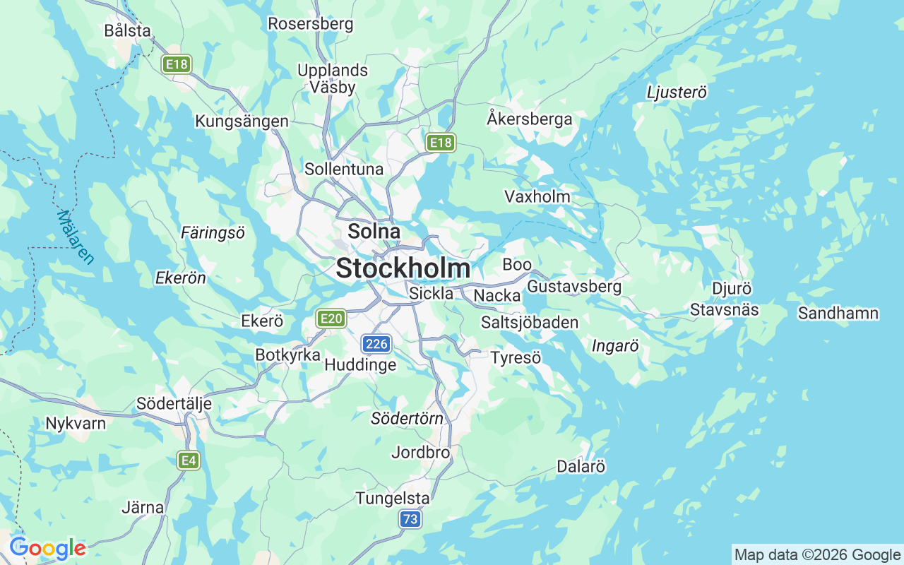 De locatie van Zeilboot: Nacka Strand Harbour, Nacka Strand
