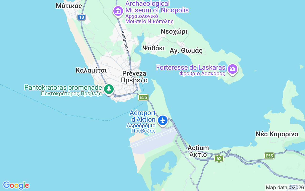 Emplacement du Catamaran: Cleopatra Marina, Préveza