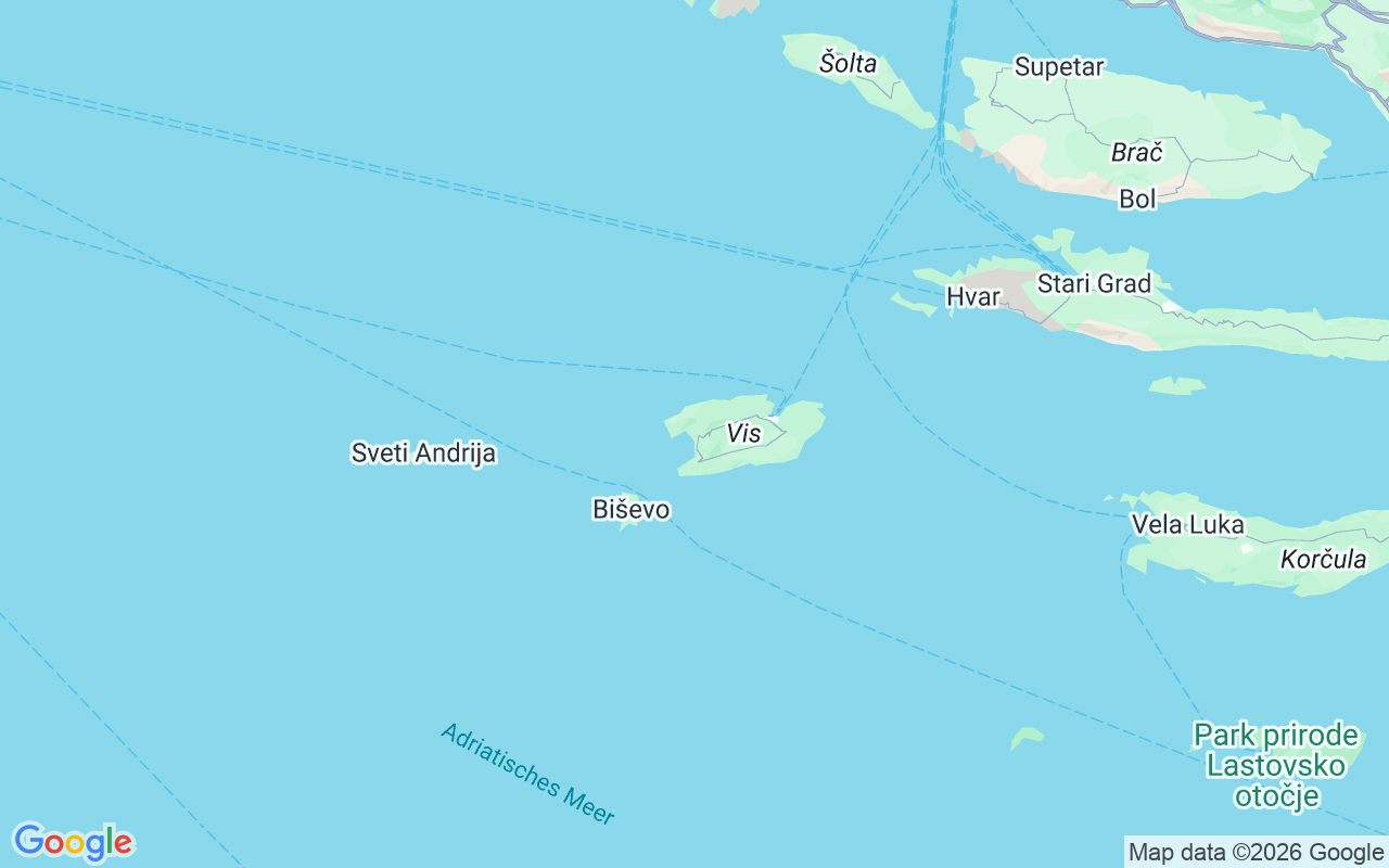 Liegeplatz RIB: Komiža, Kroatien