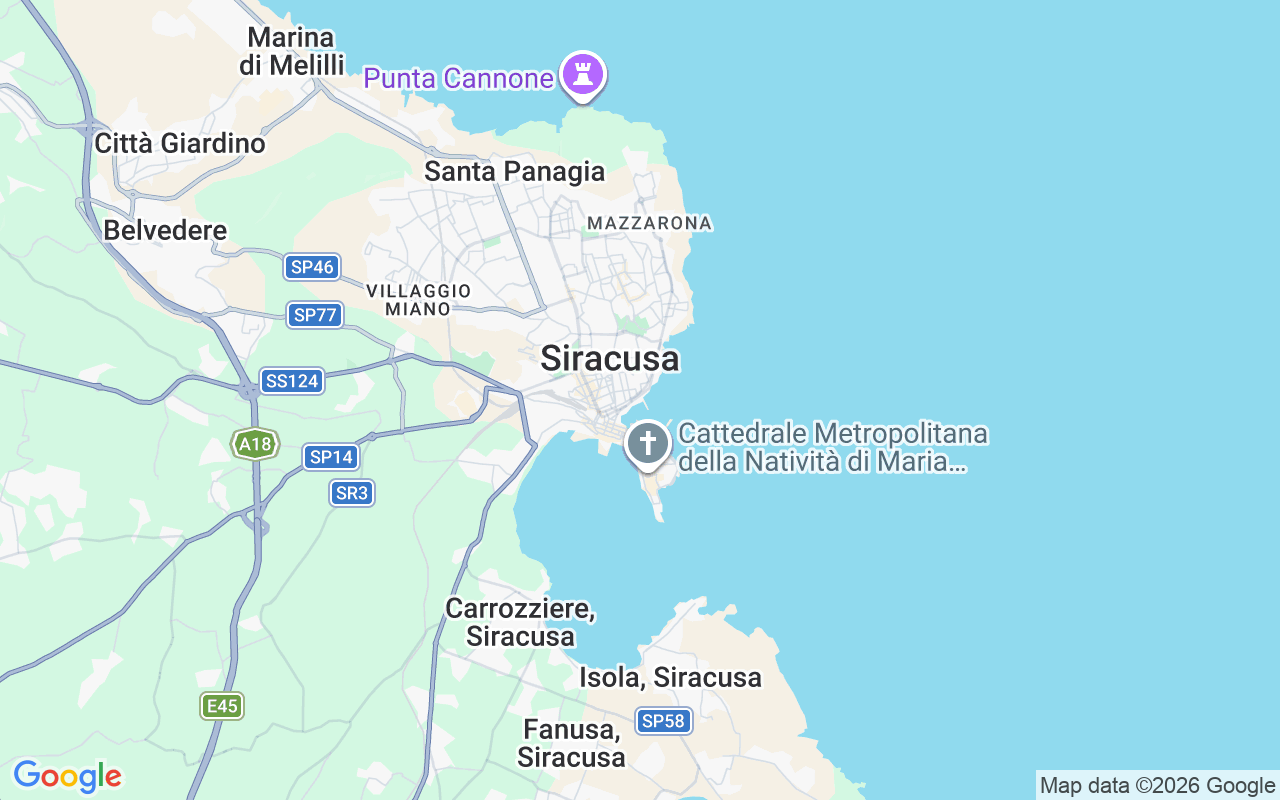 De locatie van Motorboot: Porto Piccolo, Syracuse