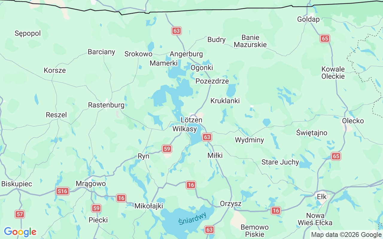 Liegeplatz Hausboot: Wrony/ Giżycko, Lötzen