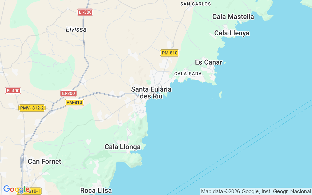 De locatie van RIB: Marina Santa Eulalia, Ibiza