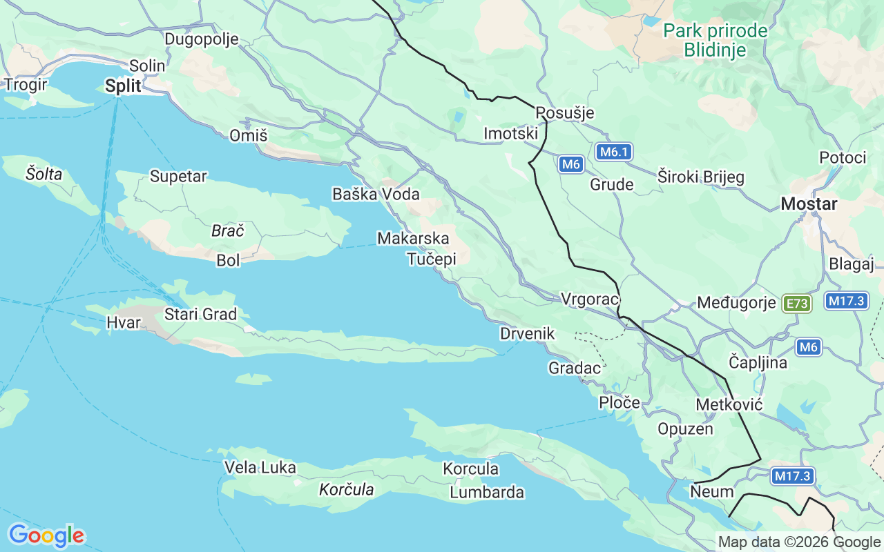 Ubicación Lancha: Podgora, Croacia