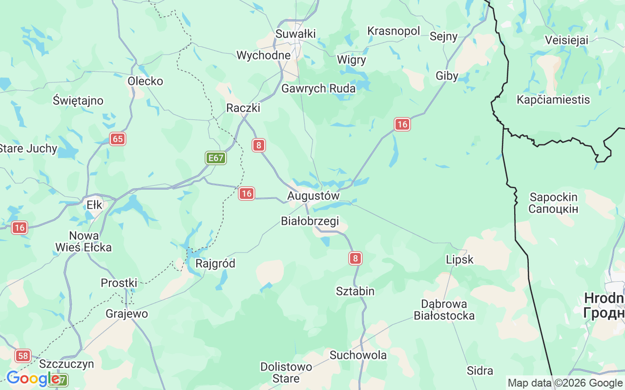 Luogo Moto d'acqua: Camp Zatoka, Augustów