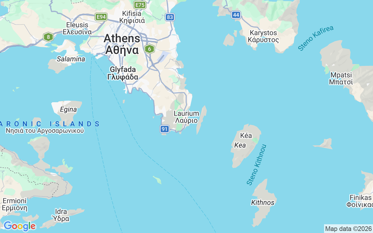 Location of the Sailboat: Laurium, Greece