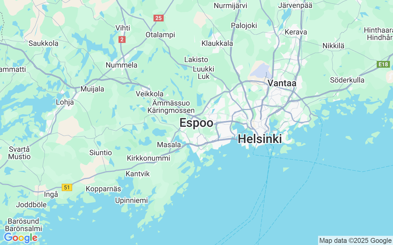 De locatie van Zeilboot: Kivenlahti, Espoo