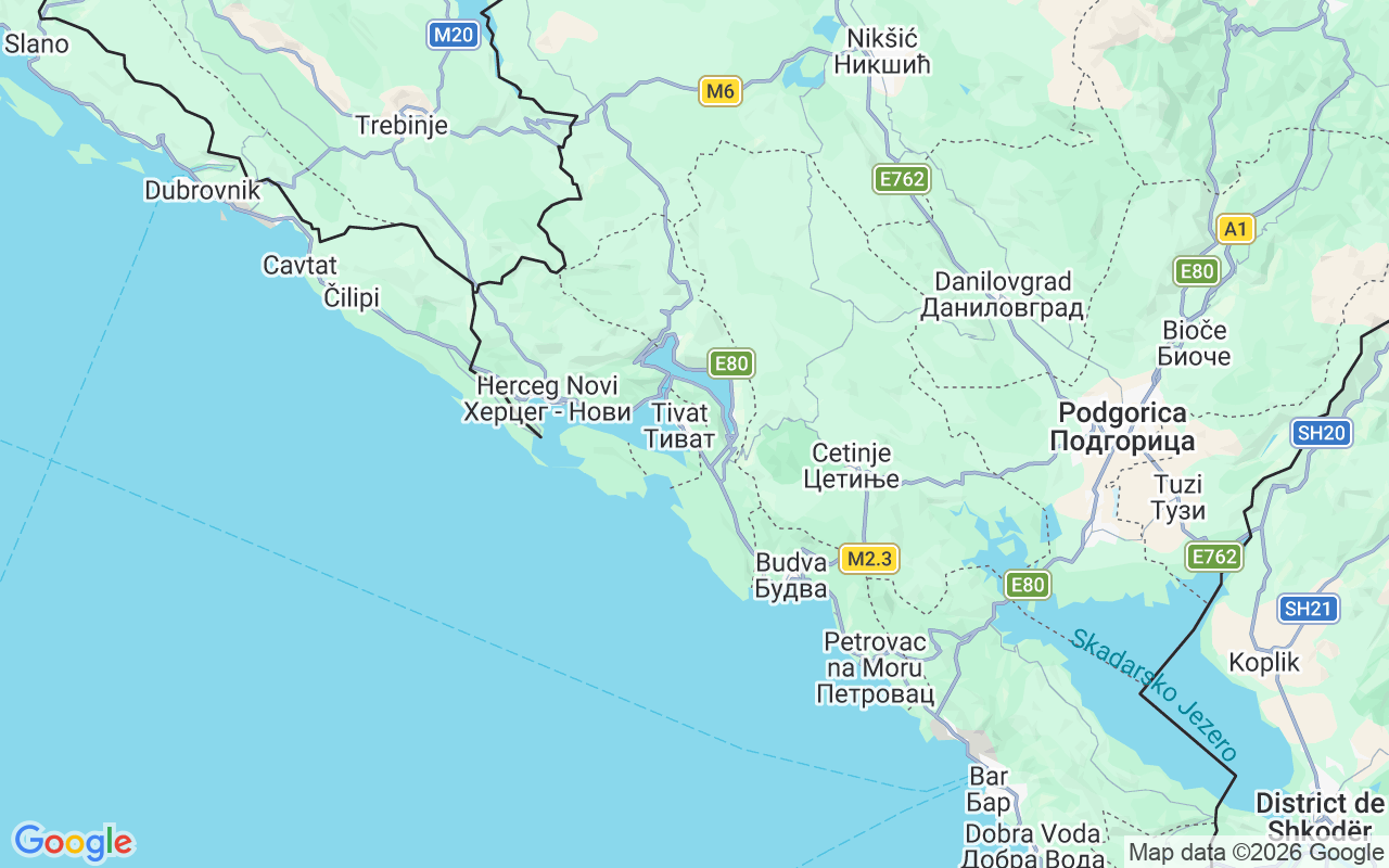 Emplacement du Catamaran: Tivat, Monténégro