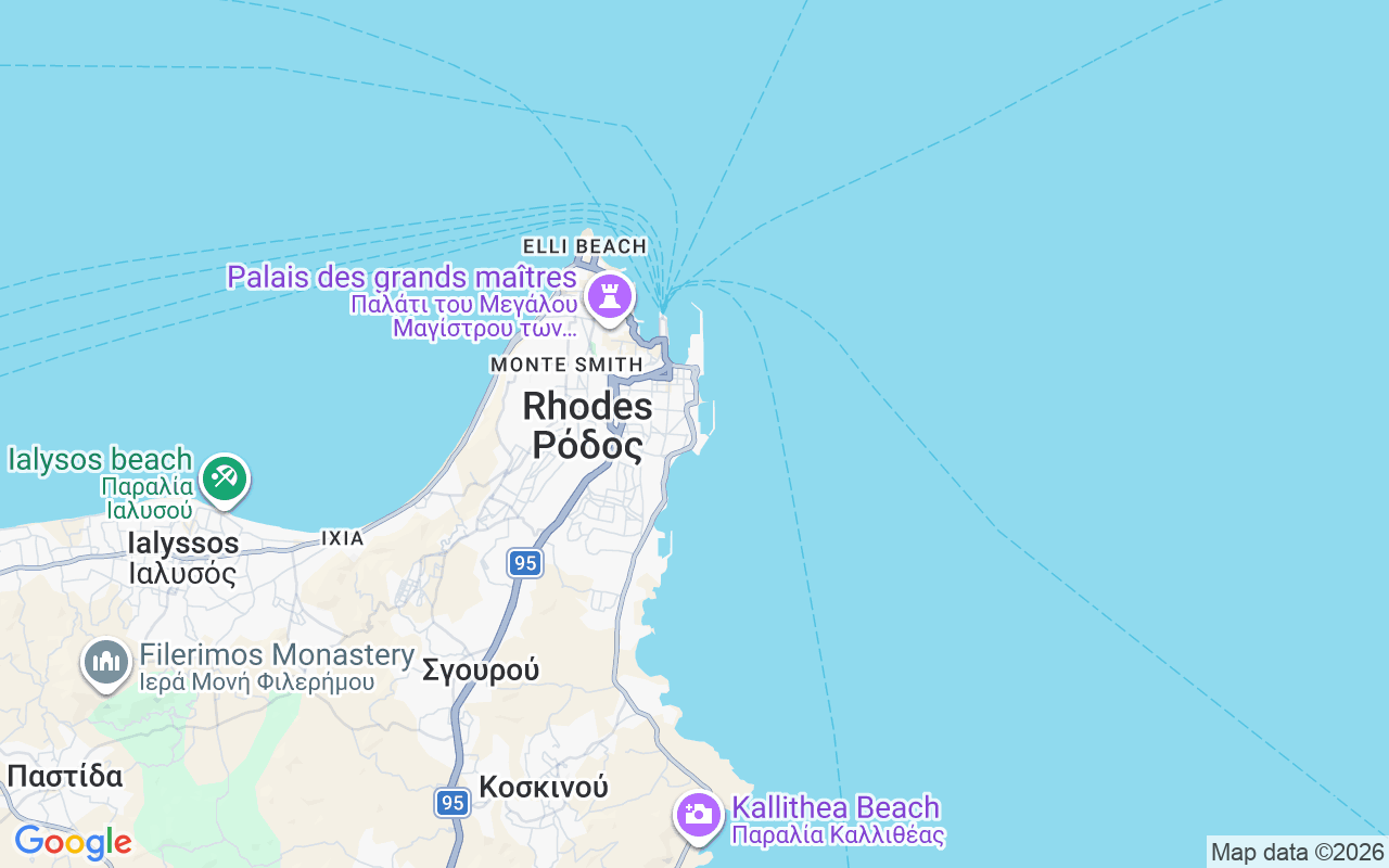 Emplacement du Catamaran: Rhodes Marina, Rhodes