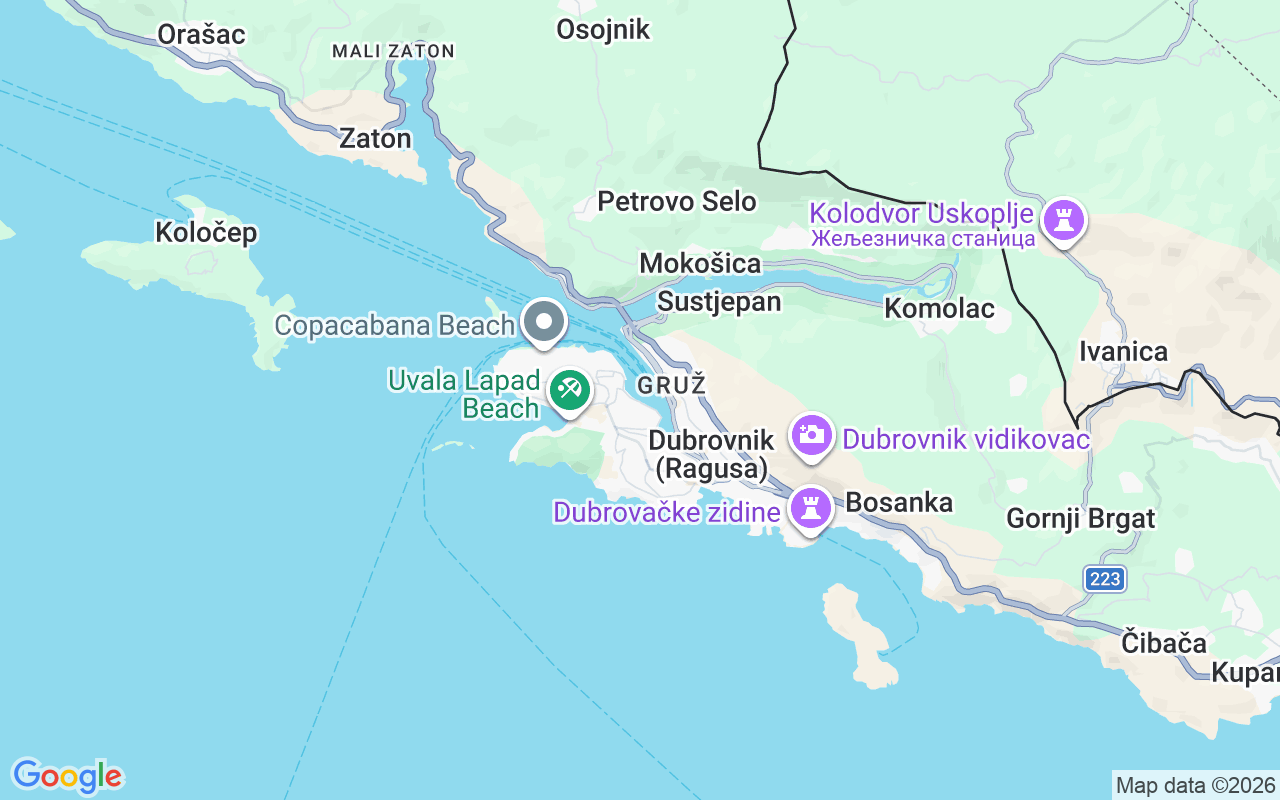Ubicación Neumática: Marina Gruz, Dubrovnik
