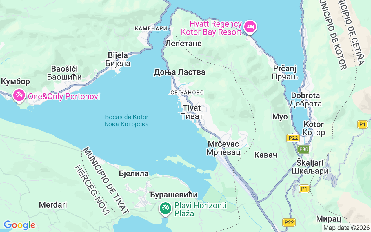 Ubicación Goleta: Marina De Tivat, Tivat