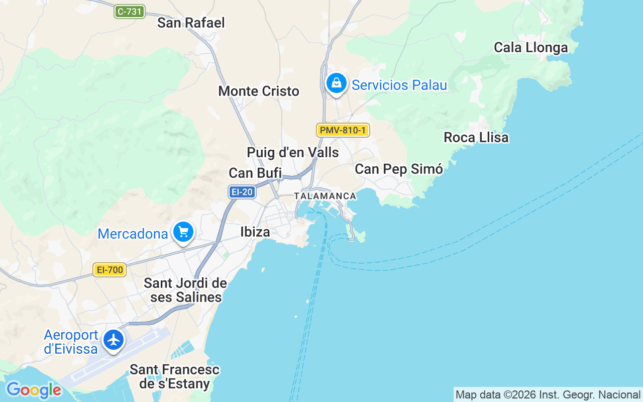 Plats för Motorbåt: Ibiza, Spanien