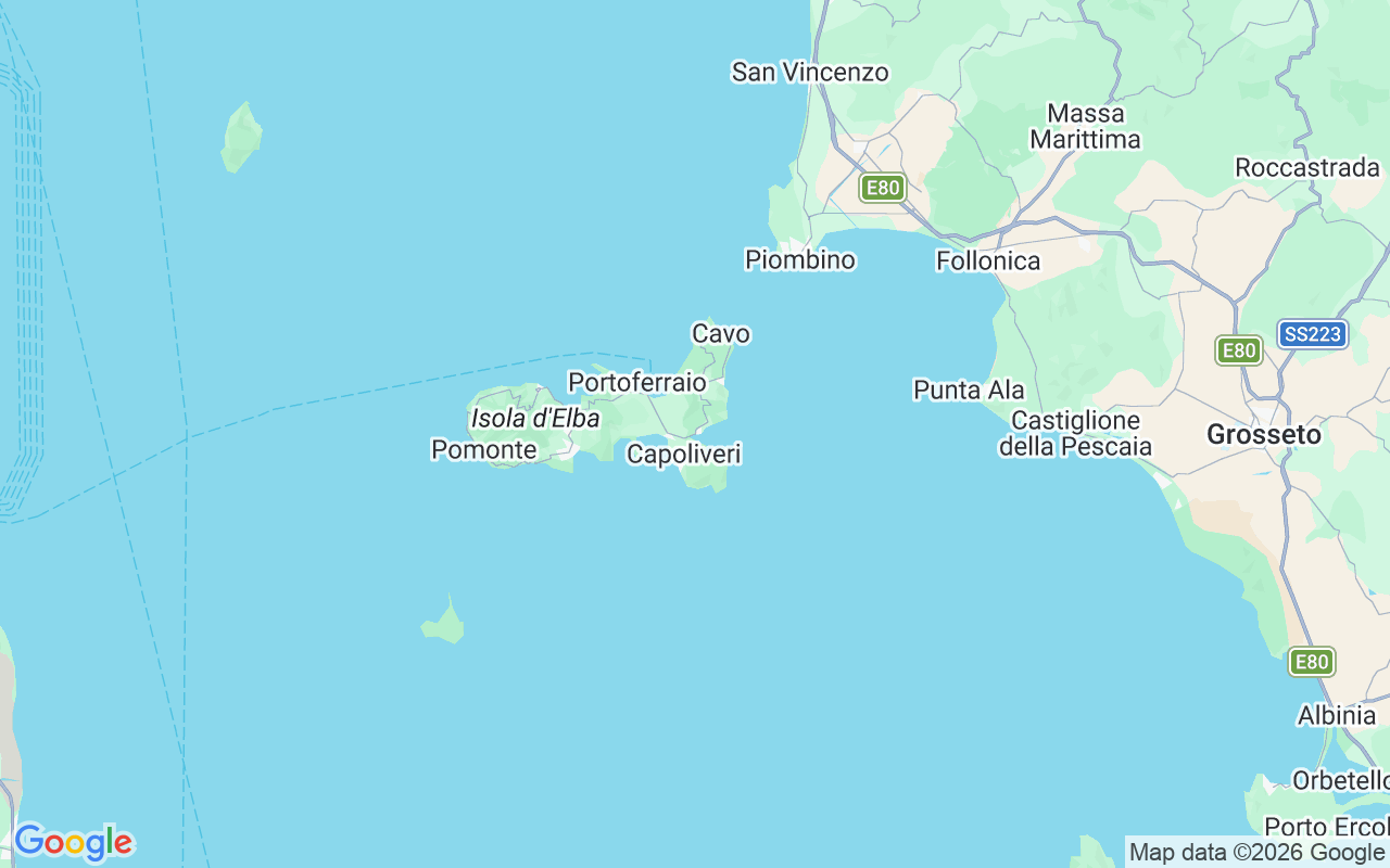 De locatie van Motorboot: Porto Azzurro, 57036 Porto Azzurro Li