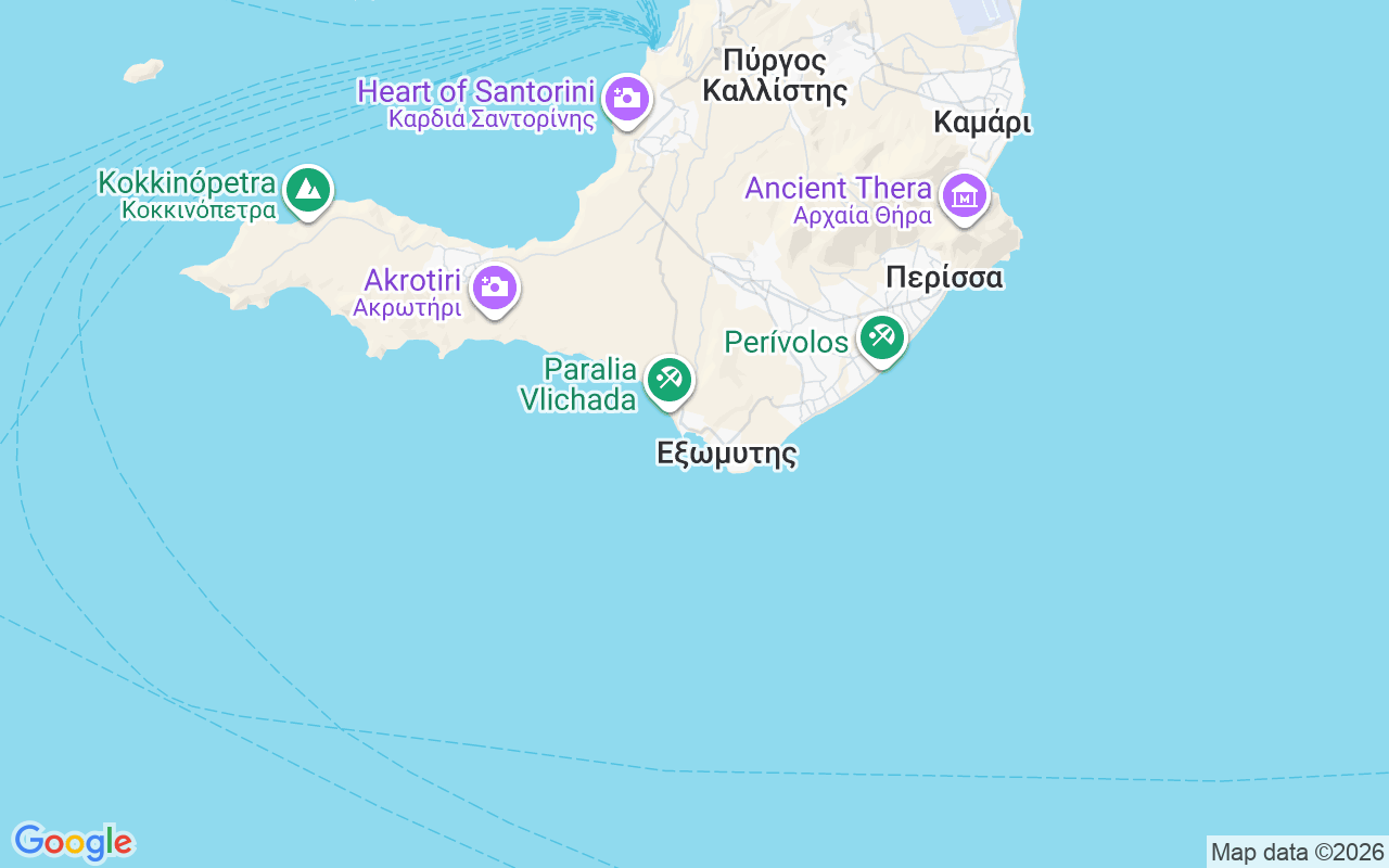 Plats för Katamaran: Santorini, Grekland