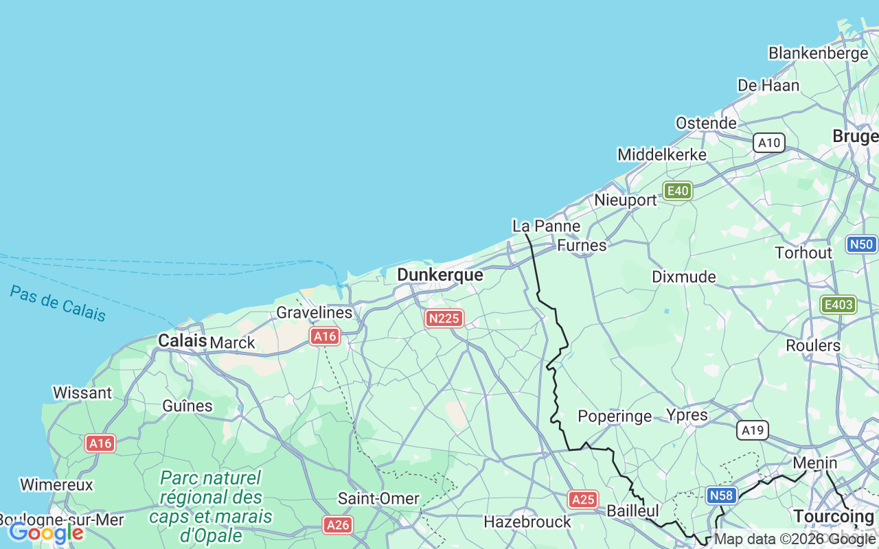 Emplacement du Bateau à moteur: Grand Large, Dunkerque