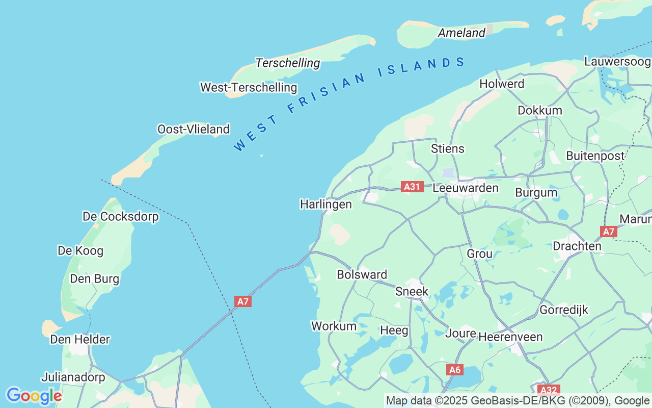 Localização do(a) Iate a vela: Harlingen, Harlingen