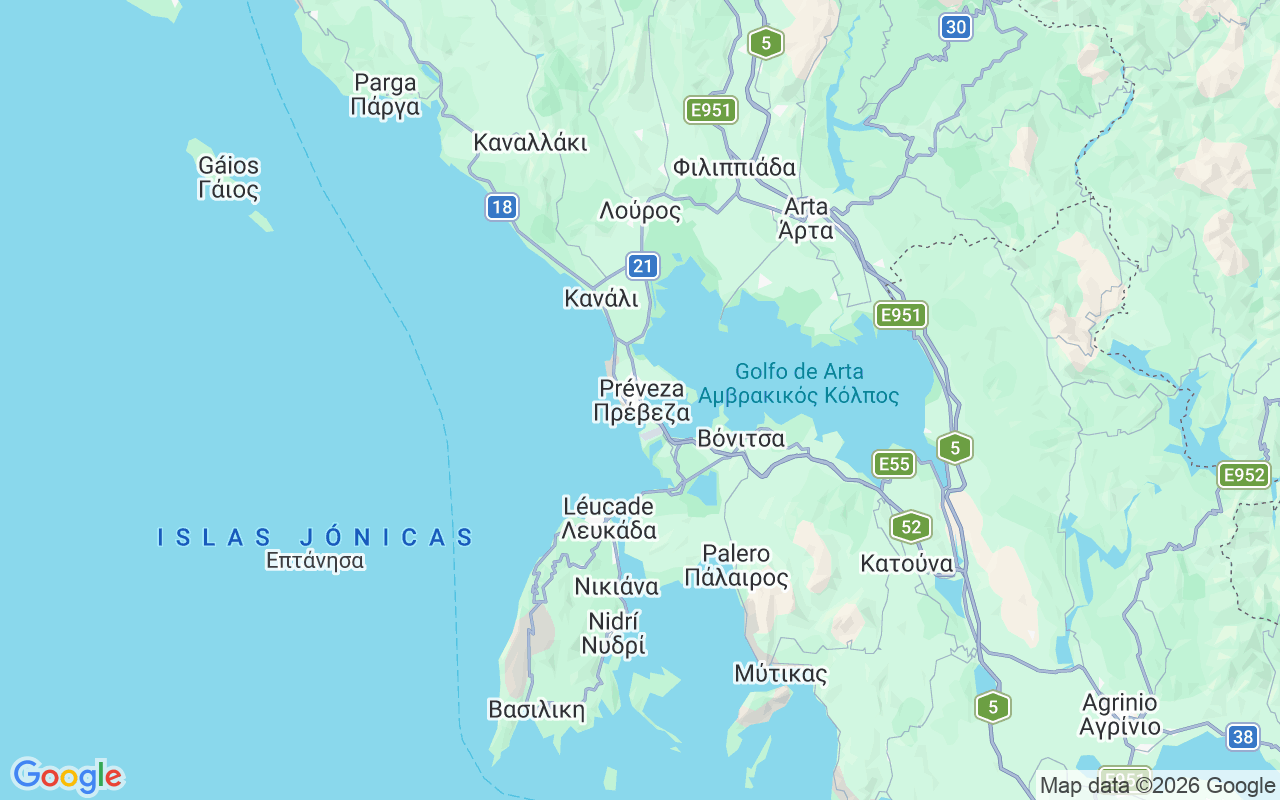 Ubicación Catamarán: Préveza, Grecia