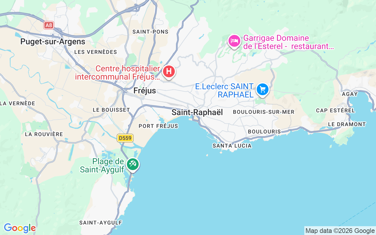 Plats för Katamaran: 83700 Saint-Raphaël, Frankrike