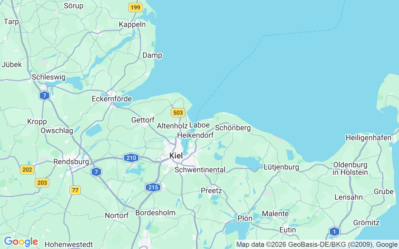 Location of the Motorboat: Baltic Bay Laboe, Laboe