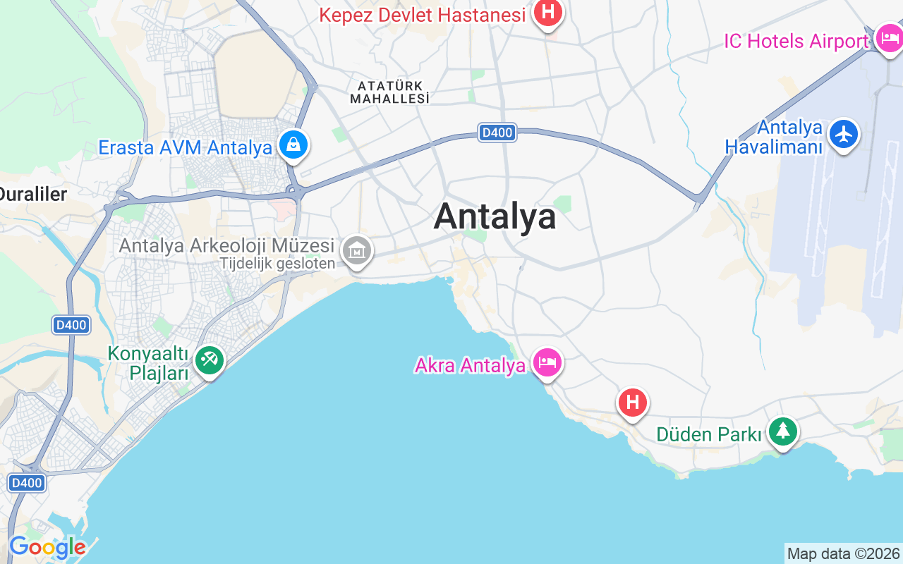 De locatie van Gulet: Haven Van Antalya, Antalya