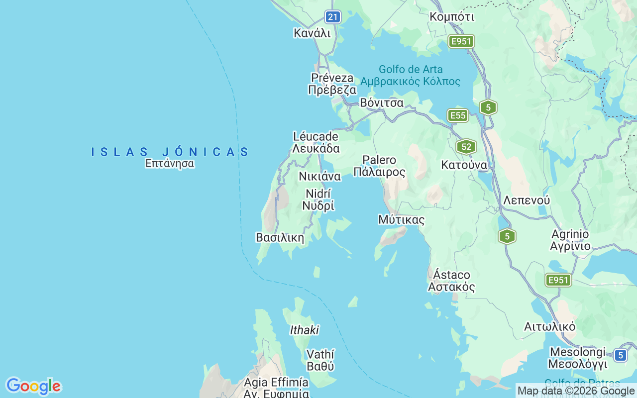 Ubicación Catamarán: Nidrí, Grecia