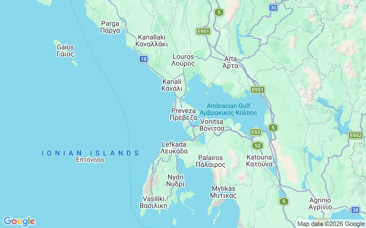 Location of the Catamaran: Preveza, Greece