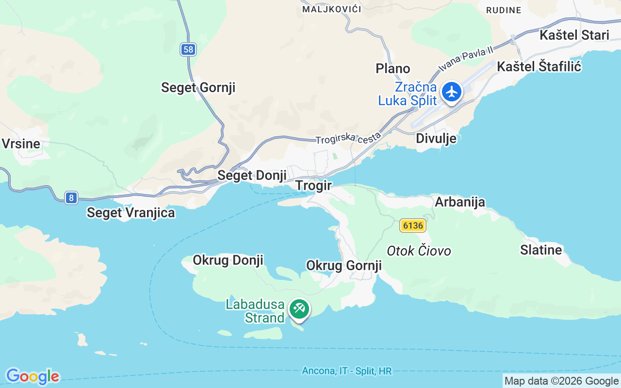 Liegeplatz Segelboot: Aci Marina Trogir, Trogir
