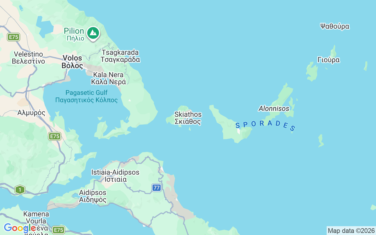 De locatie van Motorboot: Vromolimnos, Skiathos