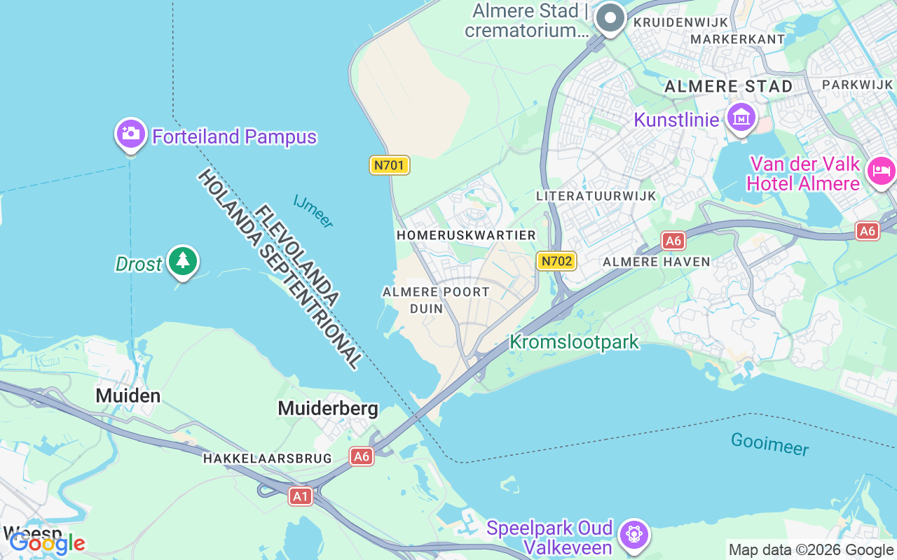 Ubicación Barco sin licencia : Puerto De Almere, Almere