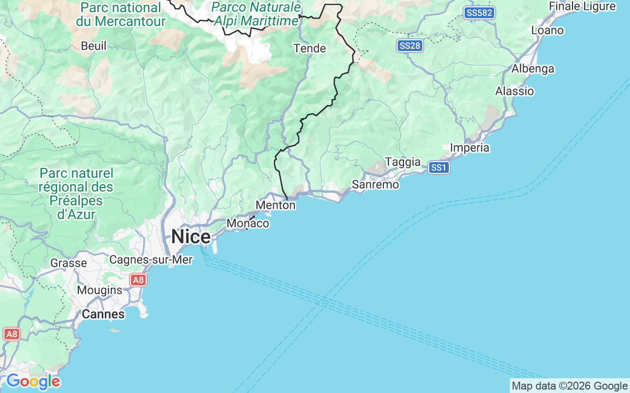 Emplacement du Bateau sans permis: Cala Del Forte, Vintimille
