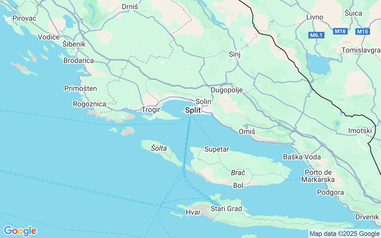 Localização do(a) Escuna: Trajektna Luka Split, Croácia