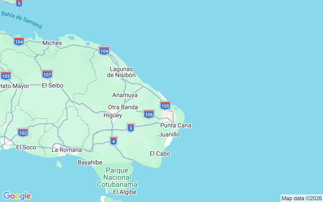 De locatie van Motorboot: Los Corales Beach, Bávaro
