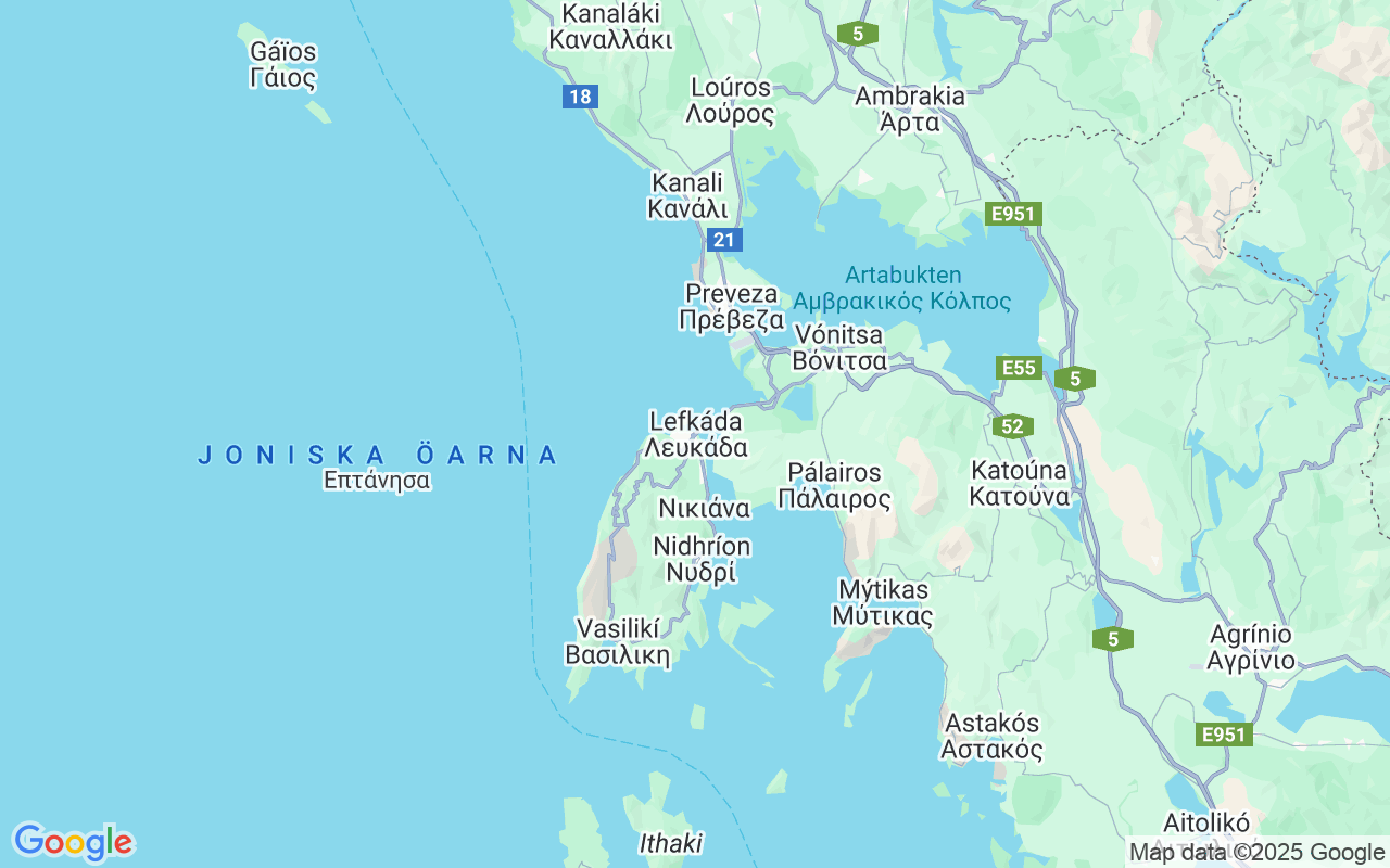 Plats för Katamaran: Lefkáda 311 00, Grekland