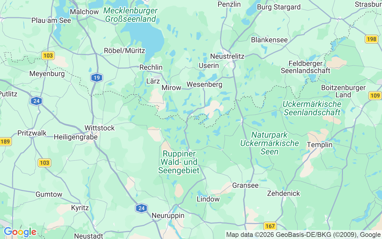 Plats för Husbåt: Marina Wolfsbruch, Kleinzerlang