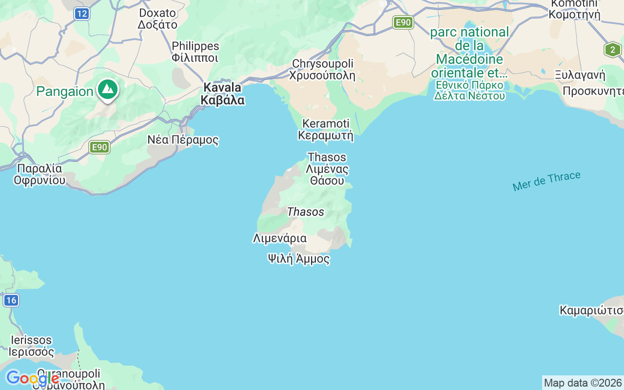 Emplacement du Bateau sans permis: Pefkari, Thasos Regional Unit