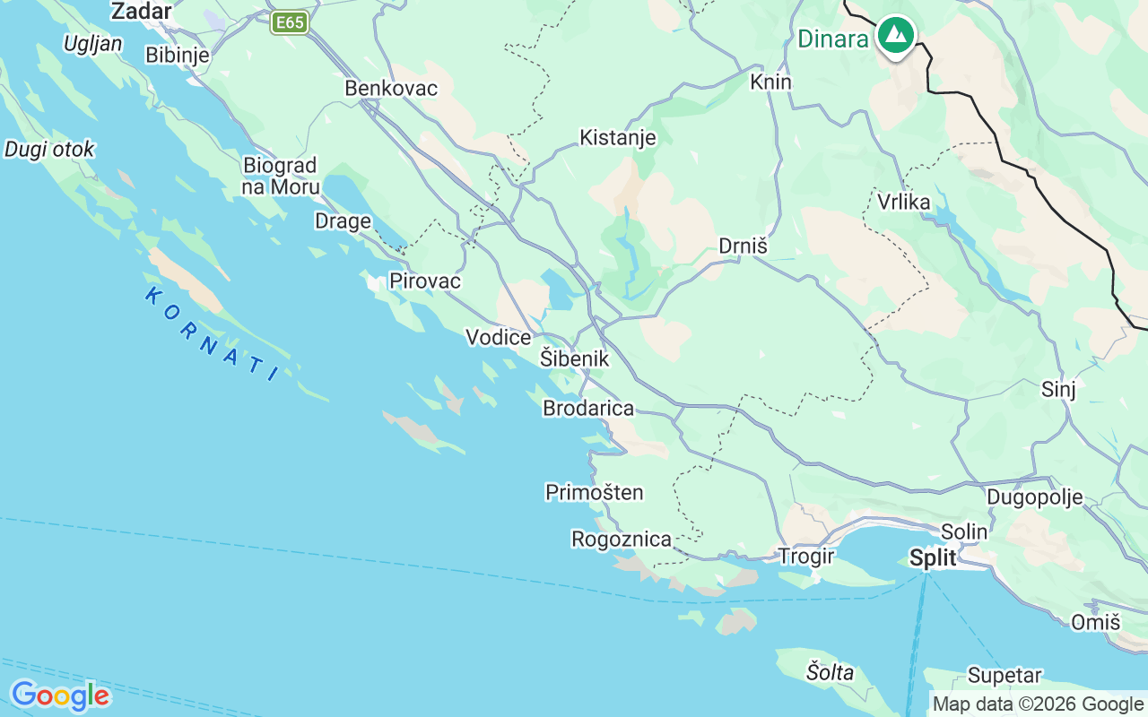 De locatie van Zeilboot: Šibenik, Kroatië