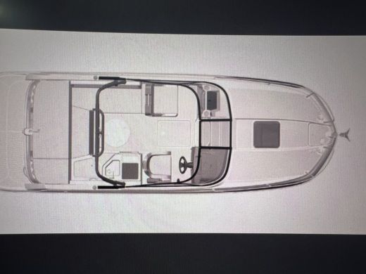 Motorboat Bayliner Vr6 Cuddy OB Plano del barco