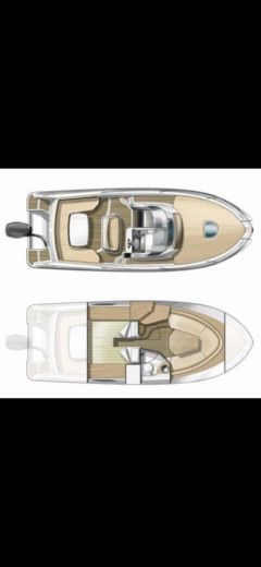 Motorboat Beneteau Flyer sundeck 8.5 Plan du bateau