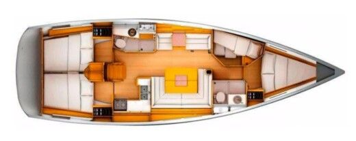 Sailboat Jeanneau Sun Odyssey 439 boat plan