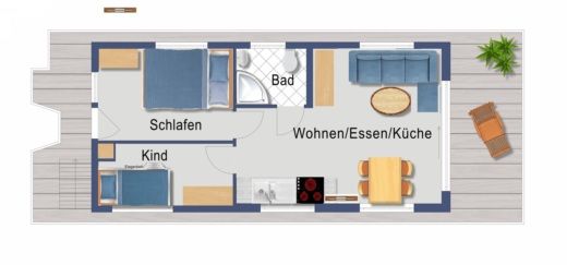 Houseboat Mein Hausboot waterhouse HB05/11,5/4,5C Plan du bateau