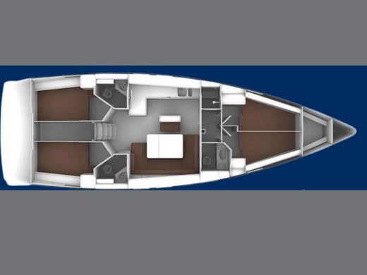 Sailboat  Bavaria Cruiser 46 boat plan