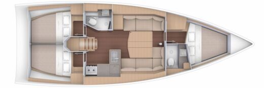 Sailboat Dufour Dufour 390 boat plan